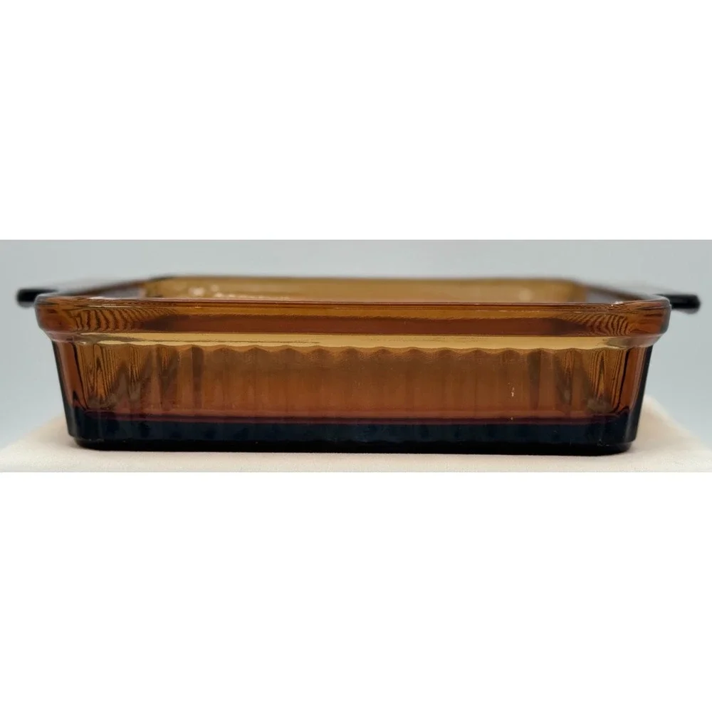 Vintage Anchor Hocking Brown Glass 8 In Pan - 2